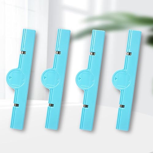 Valart Foldback Klammern Groß Binder Clips für Tüten Kühlschrankmagnete Büroklammern Whiteboard Magnete Verschlussclips Clip Ordner A4 für Büro Organizer Schulsachen Haushaltshelfer - Blau 4Pcs von Valart