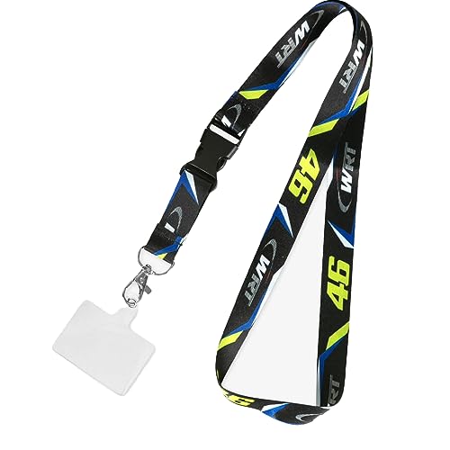 Valentino Rossi Schlüsselband VR46 WRT Line, Unisex, Schwarz, Einheitsgröße von Valentino Rossi