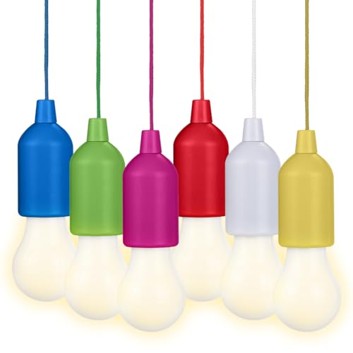 Valiant Fun LED-Lichterkette zum Aufhängen, batteriebetrieben, Warmweiß, 6 Stück von Valiant Fun