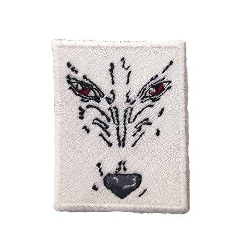 VALKYNEA Aufnäher, 100 % bestickt, inspiriert von Anime, Fan Art/Moro Wolf/Patch Embroidery / bestickte Applikation (zum Aufbügeln) von Valkynea