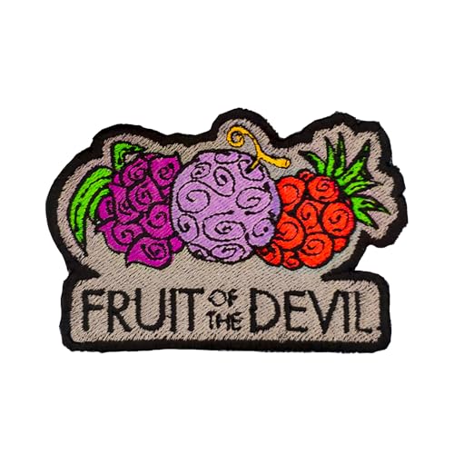 VALKYNEA Aufnäher 100 % bestickt, inspiriert von Anime Fan Art/Fruit of the Devil/Patch Embroidery / Stickerei (zum Aufbügeln) von Valkynea