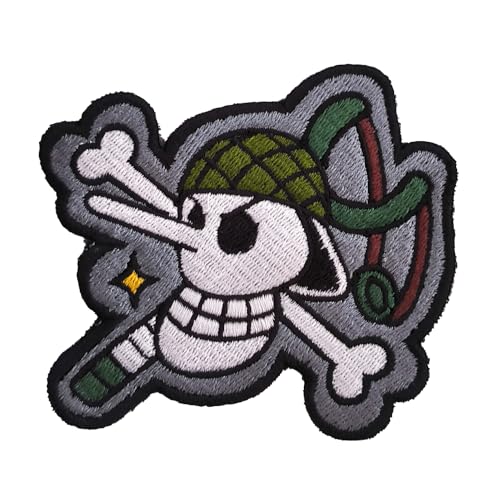 VALKYNEA Aufnäher 100 % bestickt, inspiriert von Anime Fan Art/Usopp/Patch Embroidery / Stickerei (zum Aufbügeln) von Valkynea