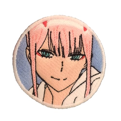 VALKYNEA Aufnäher 100 % bestickt, inspiriert von Anime Fan Art / 02 Darling/Patch Embroidery / Stickerei (zum Aufbügeln) von Valkynea