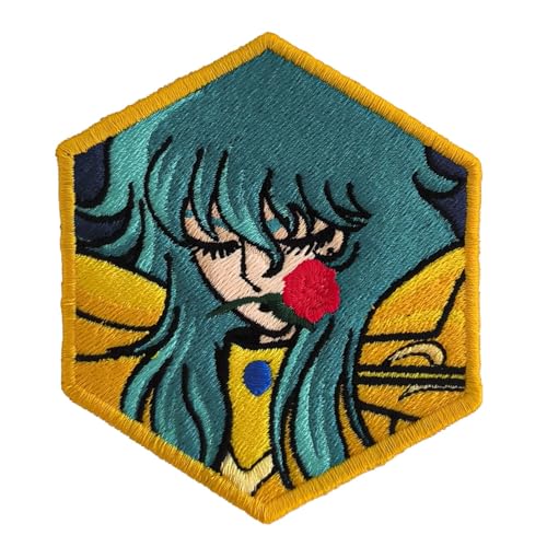 VALKYNEA Bestickter Aufnäher inspiriert von Anime Fan Art/Fische/Tierkreisritter/Patch Embroidery Applikation (Velcr0 (Hook & Loop)) von Valkynea