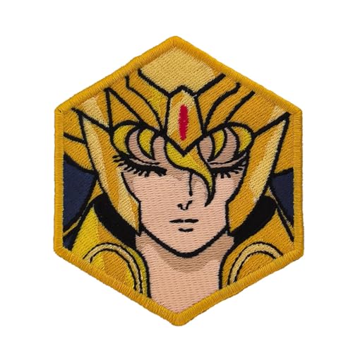 VALKYNEA Bestickter Aufnäher inspiriert von Anime Fan Art/Jungfrau/Tierkreisritter/Patch Embroidery Applikation (Velcr0 (Hook & Loop)) von Valkynea