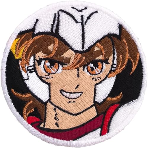 VALKYNEA Bestickter Aufnäher mit Anime-Fan-Kunst, Pegasus Seiya, Patch Embroidery / bestickte Applikation (Hook & Loop) von Valkynea