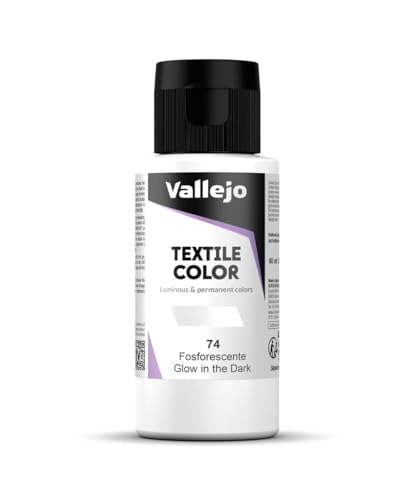 AV: Textile malen 60ml GLOW IN THE DARK: phosphoreszierende Farbe von Vallejo