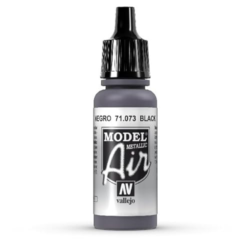 Acrylfarbe Vallejo Model Air 17 ml Farbe Black Metal von Vallejo