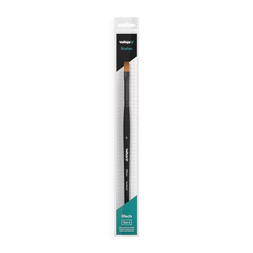 Pinzel Vallejo Effects B04006 Flat Rectangular Synthetic Brush No. 6 von Vallejo