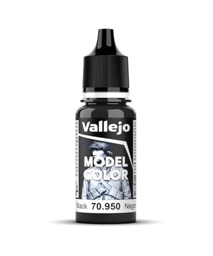 Vallejo, Model Color, Acrylfarbe, 17 ml mattes schwarz von Vallejo