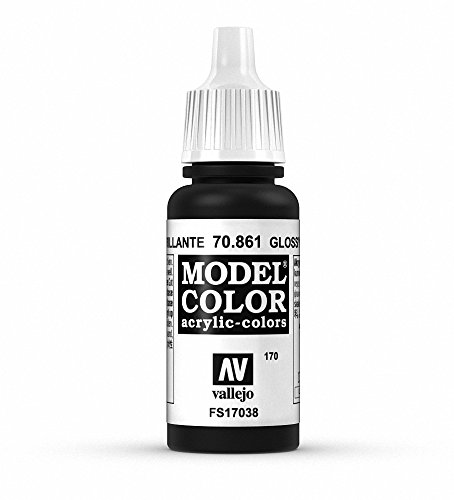Vallejo, Model Color, Acrylfarbe, 17 ml schwarz glänzend von Vallejo