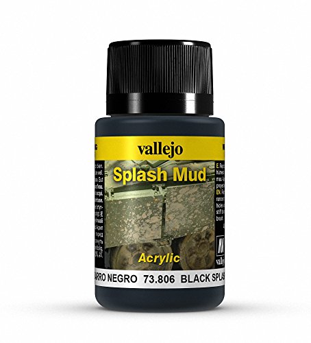 Vallejo (40 ml "Schwarz Splash Mud" Verwitterung Effekt Flasche von Vallejo