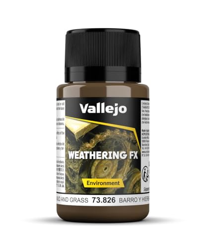 Vallejo 40 ml "Schlamm- und Graseffekt" Verwitterungseffekt-Flasche, Braun von Vallejo