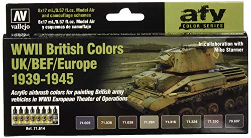 Farb-Set, Britische Farben, Europa, WWII von Vallejo