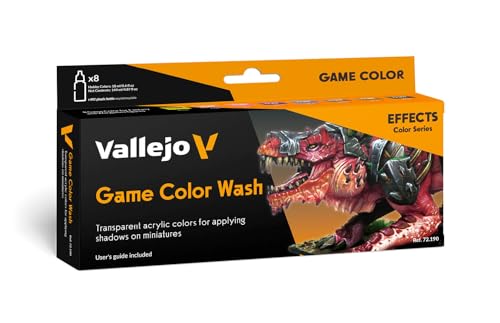 Vallejo 120116 772190 Farb-Set Effekte Game Color Wash, 8x18 ml von Vallejo