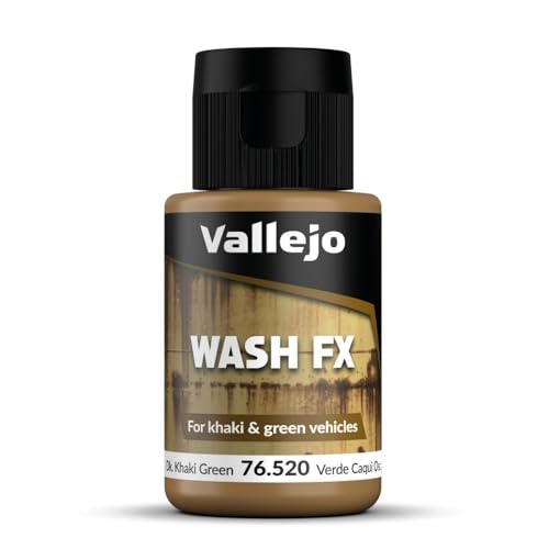 Vallejo 35 ml, Wash-Farbe für Modellbau Dark Khaki Green von Vallejo