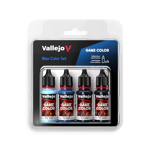 Farb-Set Blau, 4X 18 ml von Vallejo