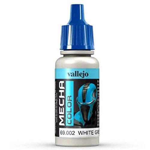 Vallejo AV Mecha Acryl-Farbe für Airbrush, 17 ml Weiß/Grau von Vallejo