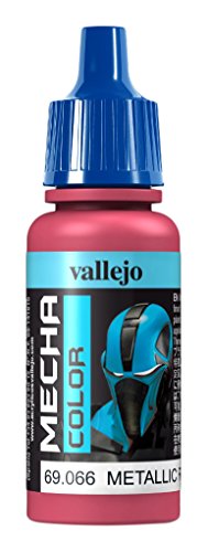 Vallejo AV Mecha Acryl-Farbe für Airbrush, 17 ml rot metallic von Vallejo