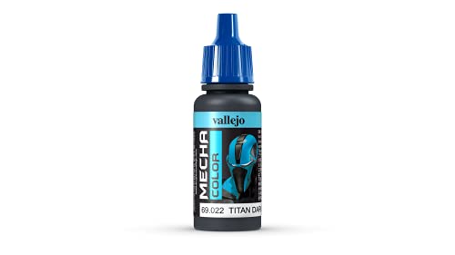 Vallejo AV Mecha Acryl-Farbe für Airbrush 17 ml Titan Dark Blue von Vallejo