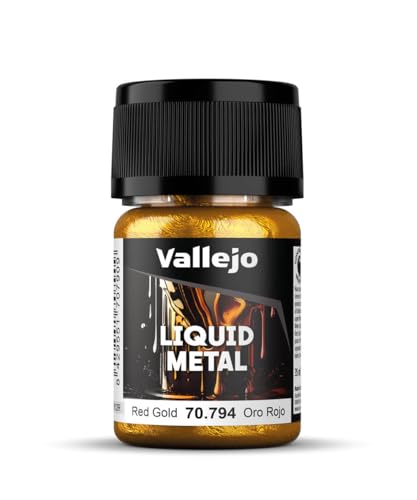 Vallejo AV Modellfarbe, Rotgold (Metalle 35 ml) [Paket kann variieren] von Vallejo