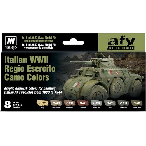 Vallejo - Farb-Set italienische Tarnfarben WWII - Plastikmodell, Hobby, Farben von Vallejo