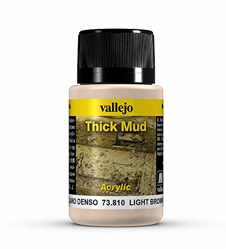 Vallejo Mittel Thick Mud für verwitterte Optik, 40 ml, Hellbraun von Vallejo