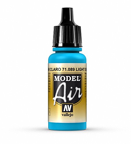 Vallejo Model Air Acrylfarbe, 17 ml Light Sea Blue von Vallejo