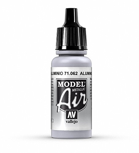 Vallejo Model Air Acrylfarbe, 17 ml Metallic Aluminium von Vallejo