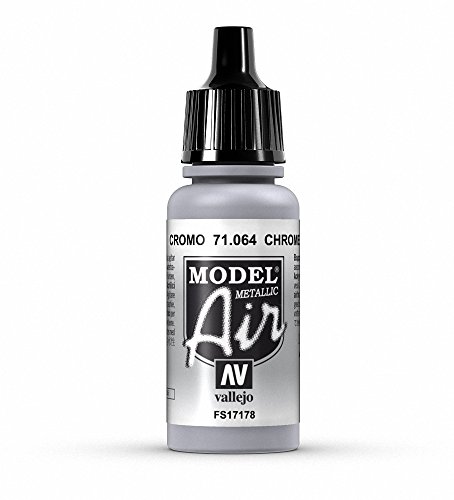 Vallejo Model Air Acrylfarbe, 17 ml Metallic Chrome von Vallejo