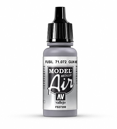 Vallejo Model Air Acrylfarbe, 17 ml Metallic Gun von Vallejo