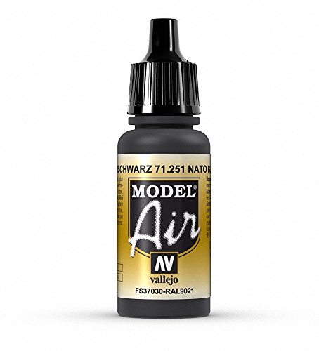 Vallejo Model Air 17 ml Acrylic Paint - NATO Black von Vallejo