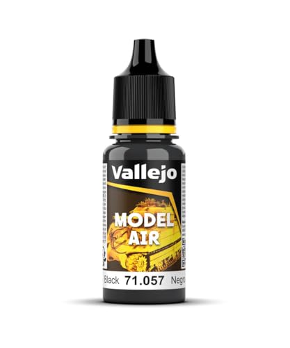 Vallejo Model Air Acrylfarbe, 17 ml Schwarz von Vallejo