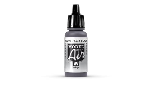 Vallejo Model Air 17 ml Acrylic Paint - Metallic Black von Vallejo