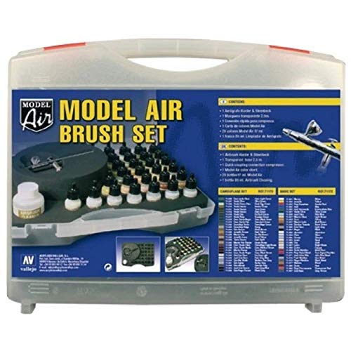 Vallejo Model Air - Basic Colours & Airbrush Set (VAL71172) von Vallejo