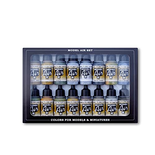 Vallejo Model Air German/Allied WWII Airbrush Acrylfarbe Set, verschiedene Farben von Vallejo