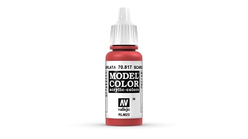 Vallejo Model Color 70.817 Scharlachrot - Scarlet 17ml Acrylfarbe von Vallejo