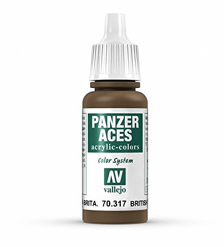 Vallejo Panzer Aces Acrylfarbe, 17 ml British Tank Crew von Vallejo