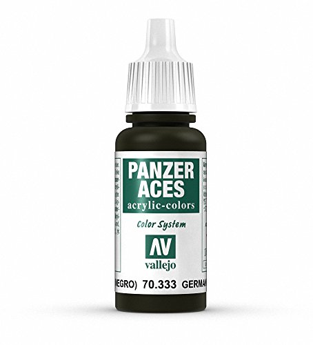 Vallejo Panzer Aces Acrylfarbe, 17 ml German Tank Crew Black von Vallejo