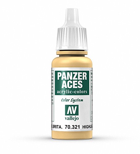 Vallejo Panzer Aces Acrylfarbe, 17 ml Highlight British Tank Crew von Vallejo