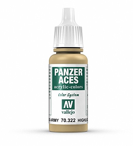 Vallejo Panzer Aces Acrylfarbe, 17 ml Highlight Us Tank Crew von Vallejo