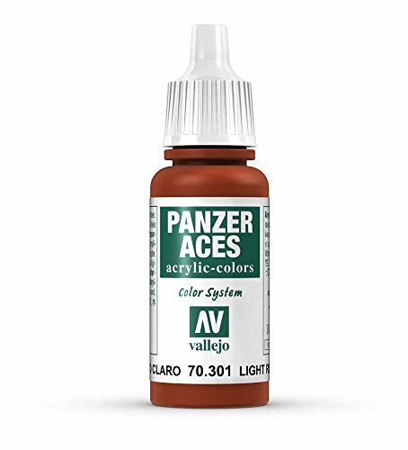 Vallejo Panzer Aces Acrylfarbe, 17 ml Light Rost von Vallejo