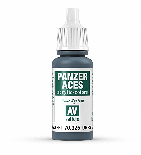 Vallejo Panzer Aces Acrylfarbe, 17 ml Russian Tank Crew I von Vallejo