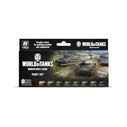 Vallejo VAL70245 Paint Farb-Set, World of Tanks, Mehrfarbig, 1 Count (Pack of 1) von Vallejo