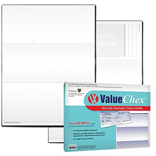 ValueChex UV-sicheres Karomuster, blanko, Business-Check, auf Leinwand, 55 Stück von ValueChex