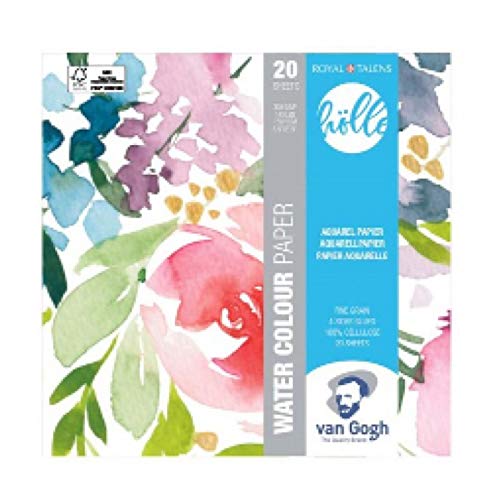 Van Gogh Frau Hölle Floral Aquarellpapier 20 Blatt Format 15 x 15 cm 300g/m² von Van Gogh