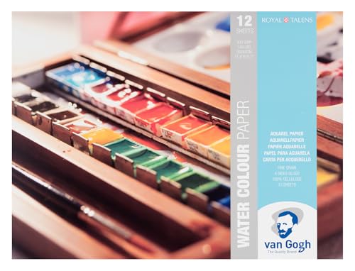 Van Gogh Watercolor Paper Block, 140lb, 12 Sheets, 11.8 x 15.7 White (94174030) von Van Gogh