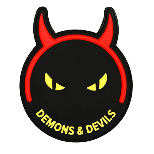 Van Os Emblem 3D Rubber PVC Demons & Devils 8,8 x 7,4 cm Klett Patch Abzeichen von Van Os