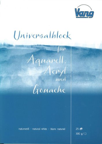 Universalblock Aquarell-, Acryl- und Gouachemalerei 25 Blatt 300g 30x40cm von Art Select