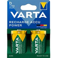 2 VARTA Akkus RECHARGE ACCU Power Mono D 3.000 mAh von Varta